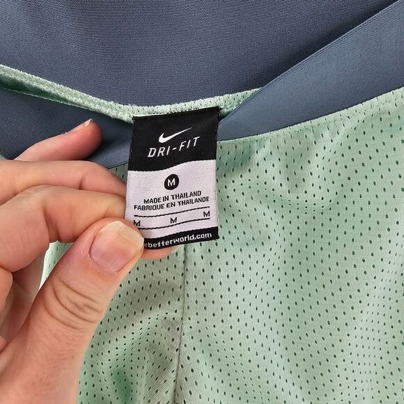 Nike shorts medium teal blue green gym workout running athletic - Picture 3 of 3